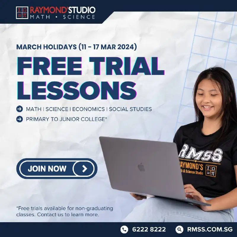 Our March Holiday Programme FREE TRIALS …