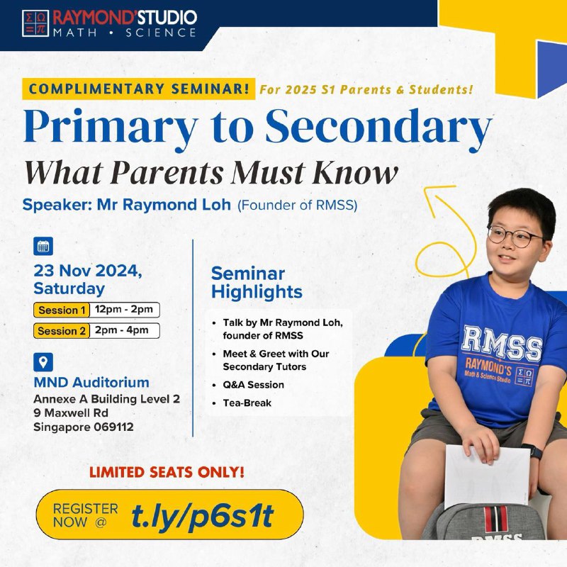 [Free Seminar] Primary to Secondary: What …