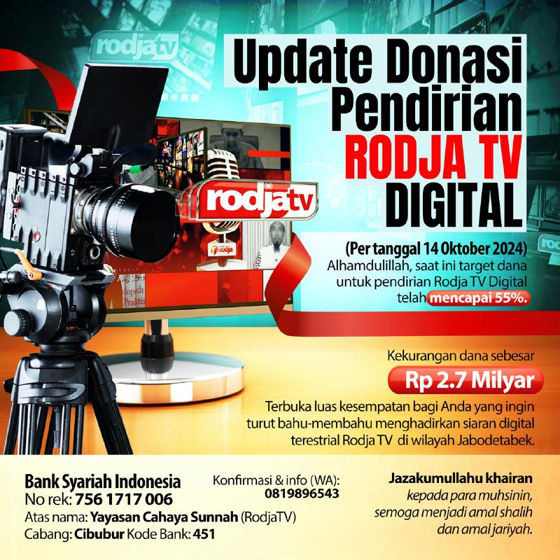 DONASI PENDIRIAN RODJA TV DIGITAL