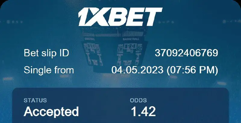 **1XBET ROLLOVER TICKET