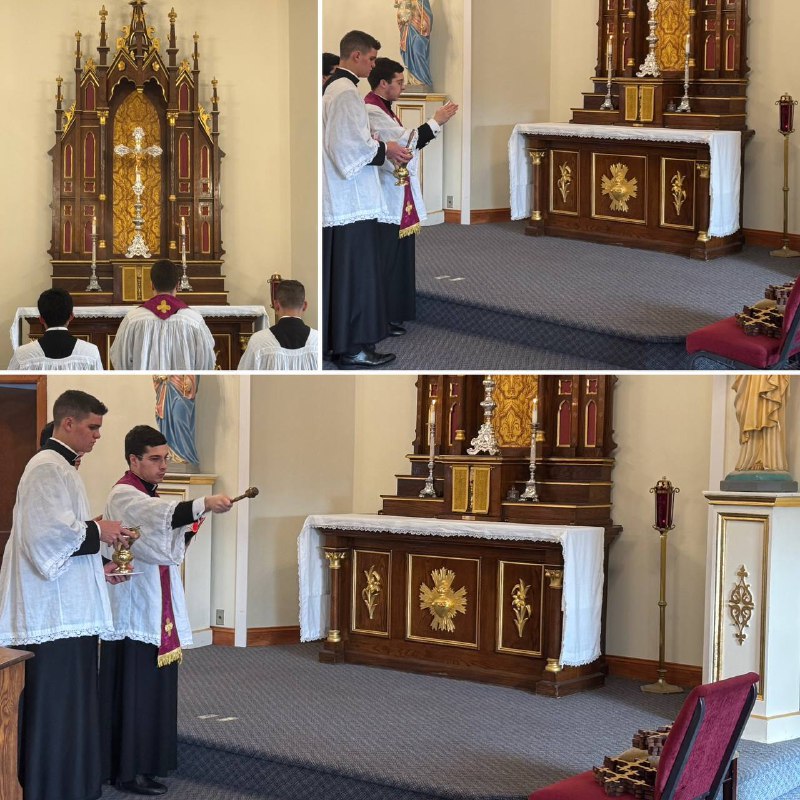 Fr Tobias Bayer blesses and installs …