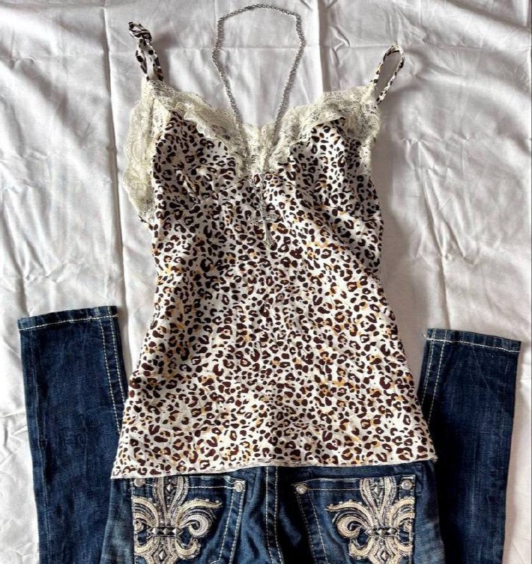 leopard print cami