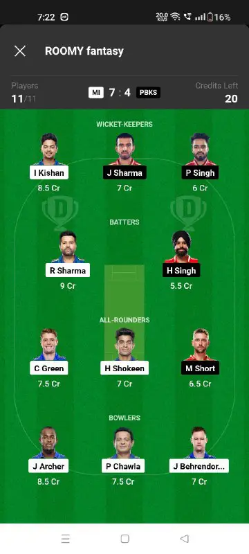 This team is not for dream11 …