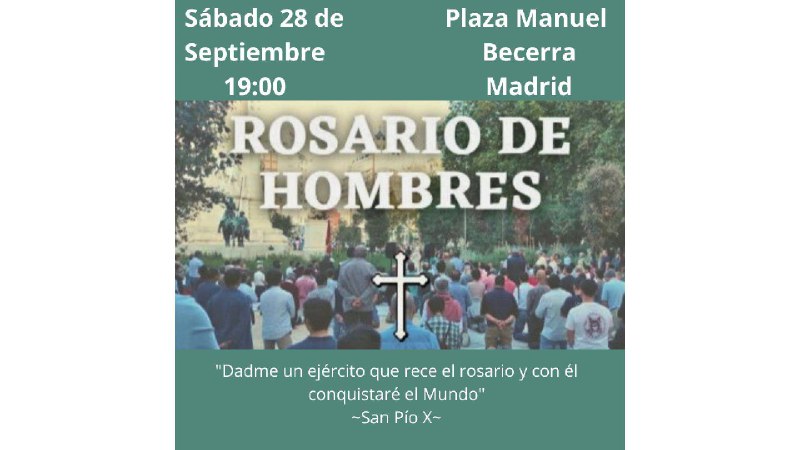 Rosario de Hombres - España