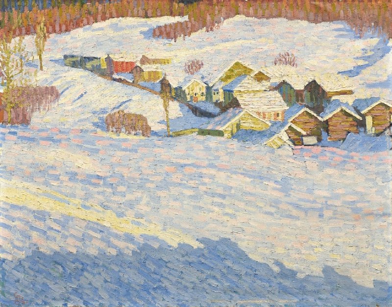 Giovanni Giacometti Paesaggio d’inverno (Stampa)