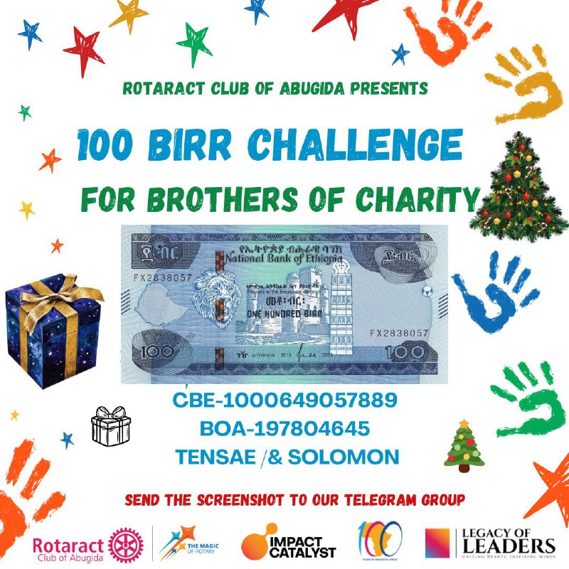 ***⚡️******⚡️*** **100 BIRR CHALLENGE*****⚡️******⚡️***