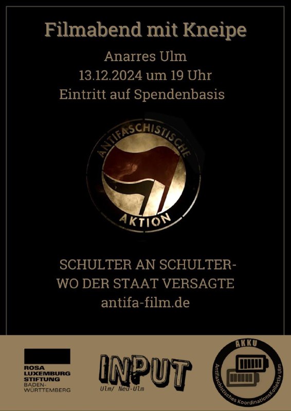 13.12.: Film &amp; Tresen