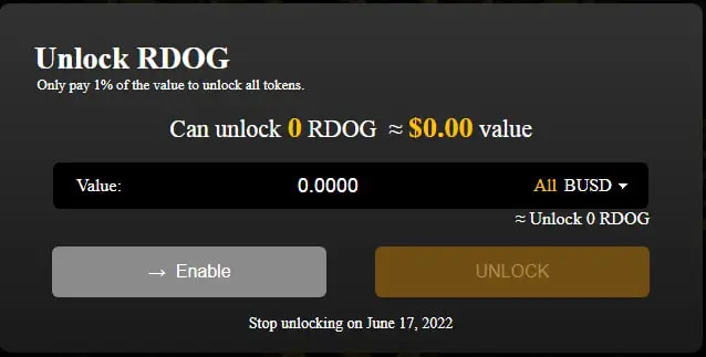 RDOG will be open for trading, …