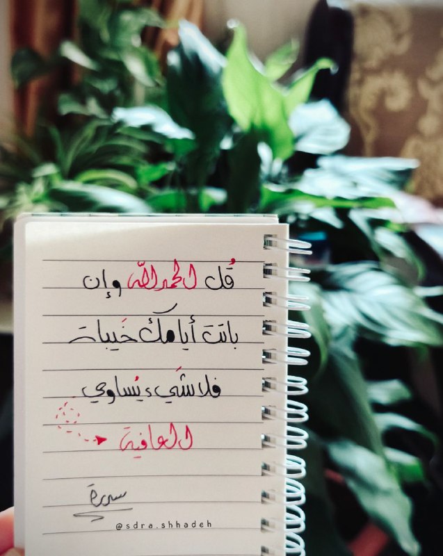 ‏أعوذُ بالله من نسيان النعم،