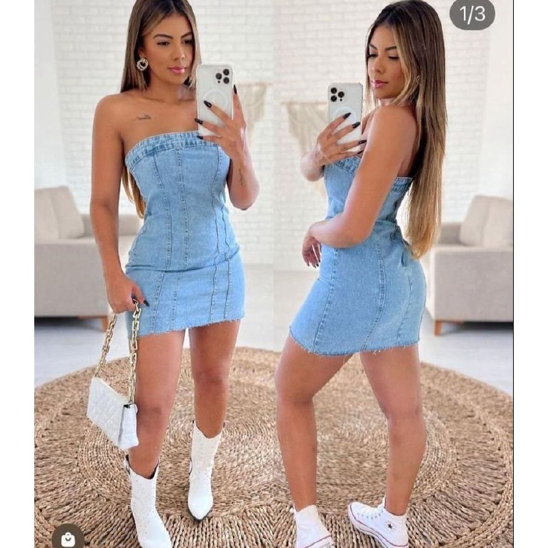 ***🛍*** Chegou o vestido jeans mais …