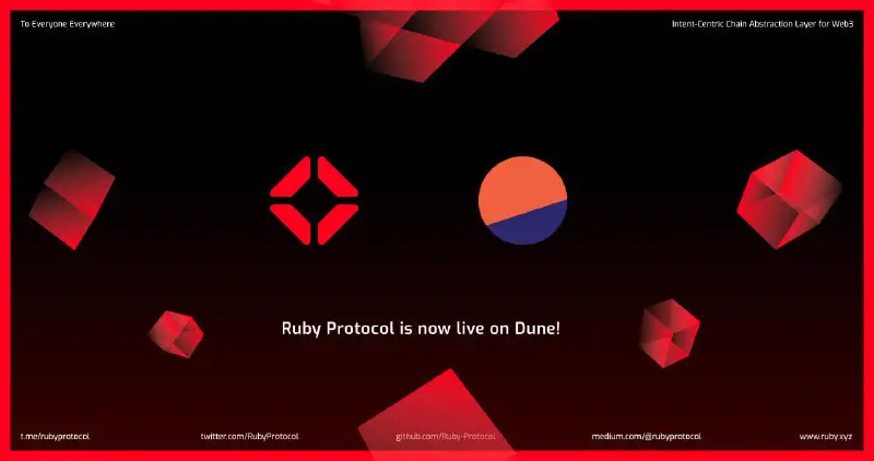 *****🚀*** Ruby Protocol Live on Dune!