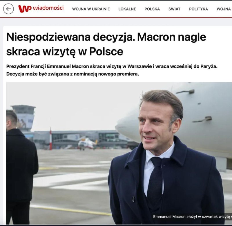 ***🇵🇱******🤷‍♂******🇫🇷*****Polskie media donoszą, że Macron słysząc …