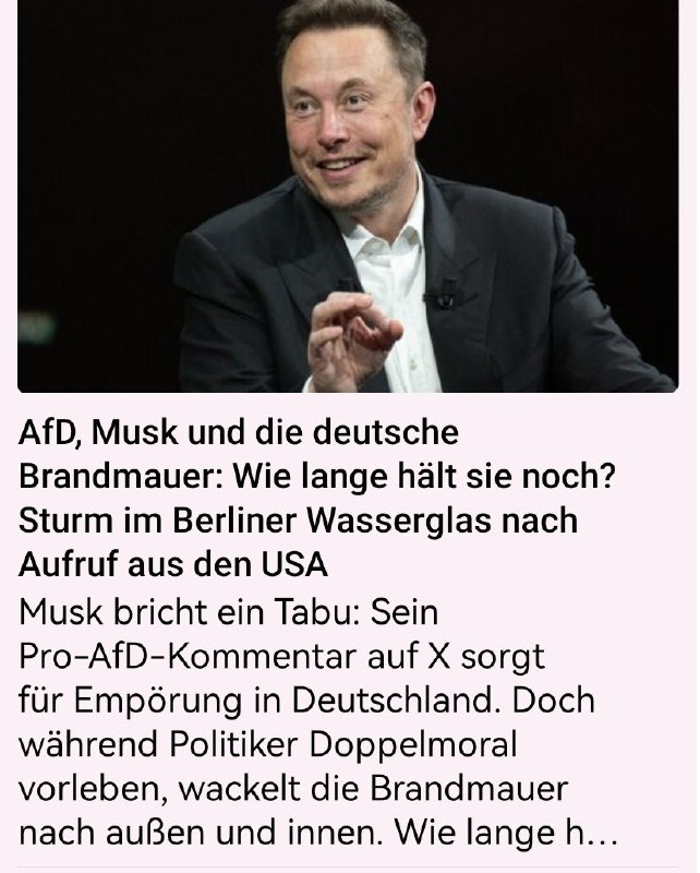 ***👊******👊******👊*** [AfD, Musk und die deutsche …