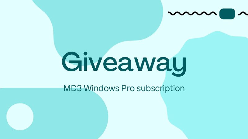 ★ **GIVEAWAY** **ANNOUNCEMENT**➤ **Featured app**: MD3 …