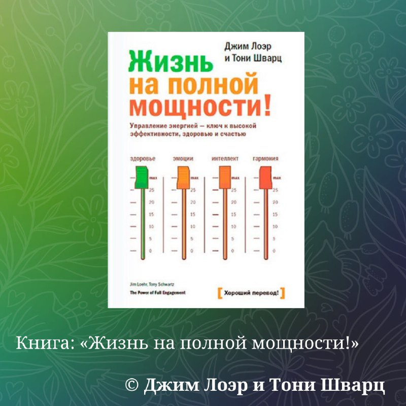 О книге «Жизнь на полной мощности!», …