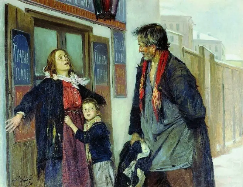 Маковский Владимир "Не пущу!", 1892 год