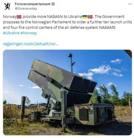 ***❗️***La Norvège veut fournir à l'Ukraine …