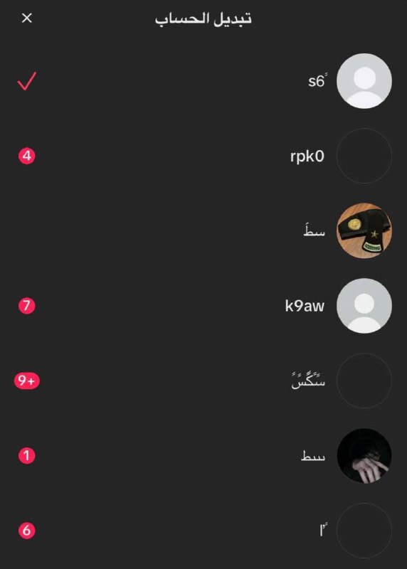 السلعة : يوزر TikTok