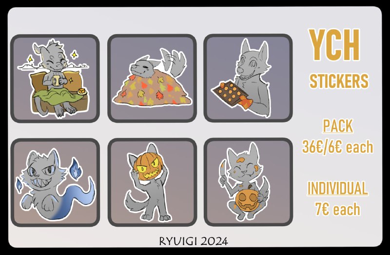 ***?***AUTUM YCH STICKERS***?***