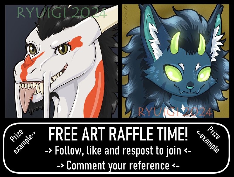 Free art raffle has been shared …