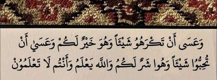 - وَاللهُ يَعْلَمُ وَأَنْتُمْ لَا تَعْلَمُونَ." …