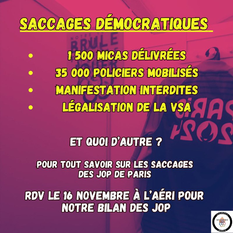 Bilan des saccages démocratiques :