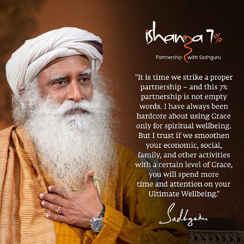 Begin a powerful partnership with Sadhguru …