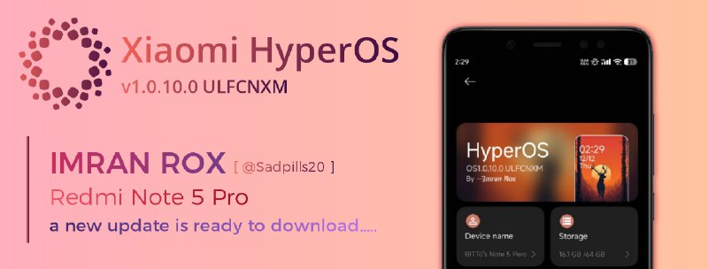 **Xiaomi *HyperOS V1.0.10.0.ULFCNCM\_WHYRED A14.*** **Maintainer:** [⏤͟͞𝙄𝙢𝙧𝙖𝙣 …