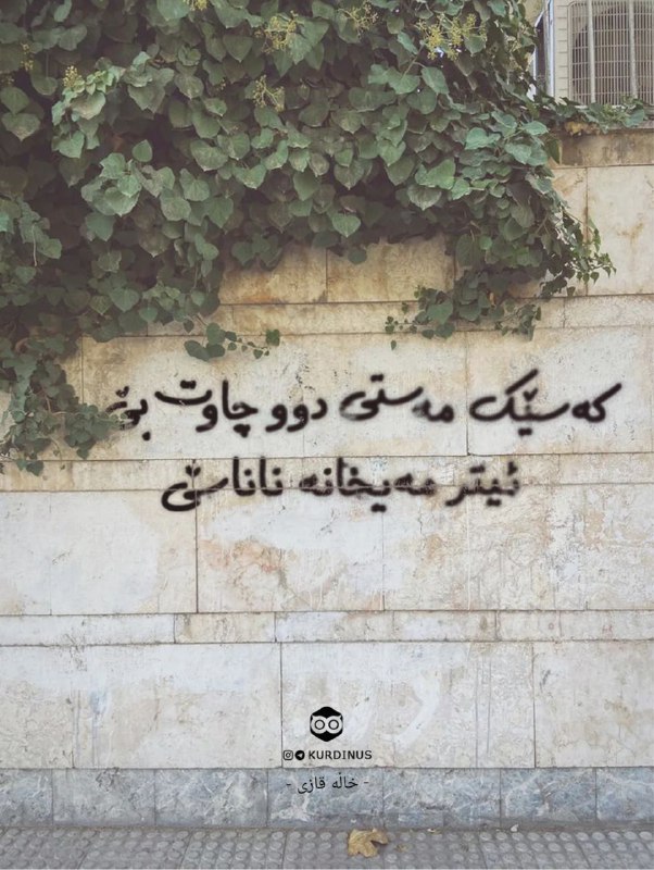 **کەسێک مەستی دوو چاوت بێ،