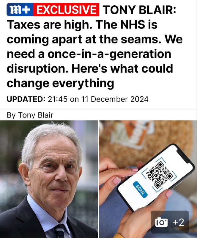 Blair telling is all we need …