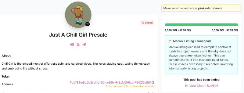 Presale was an insta-fill. Hype is …