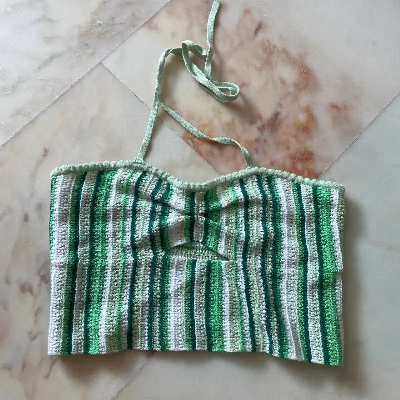 cotton on crochet halter $6