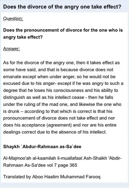 **Does the divorce of the angry …