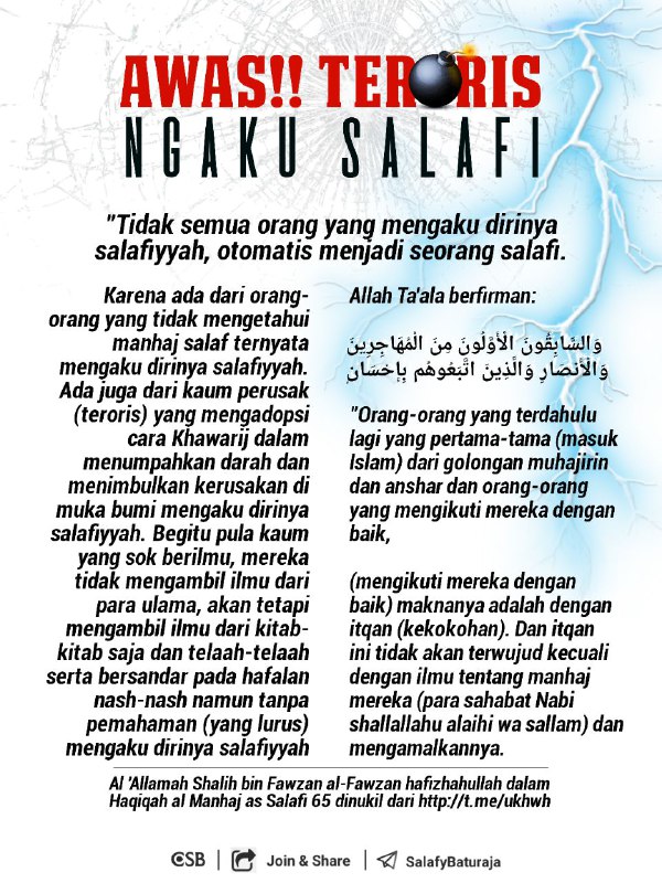 ***💣*** **AWAS!! TERORIS NGAKU SALAFI**