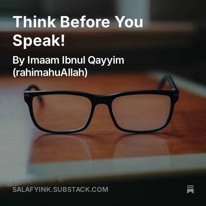 Think Before You Speak!