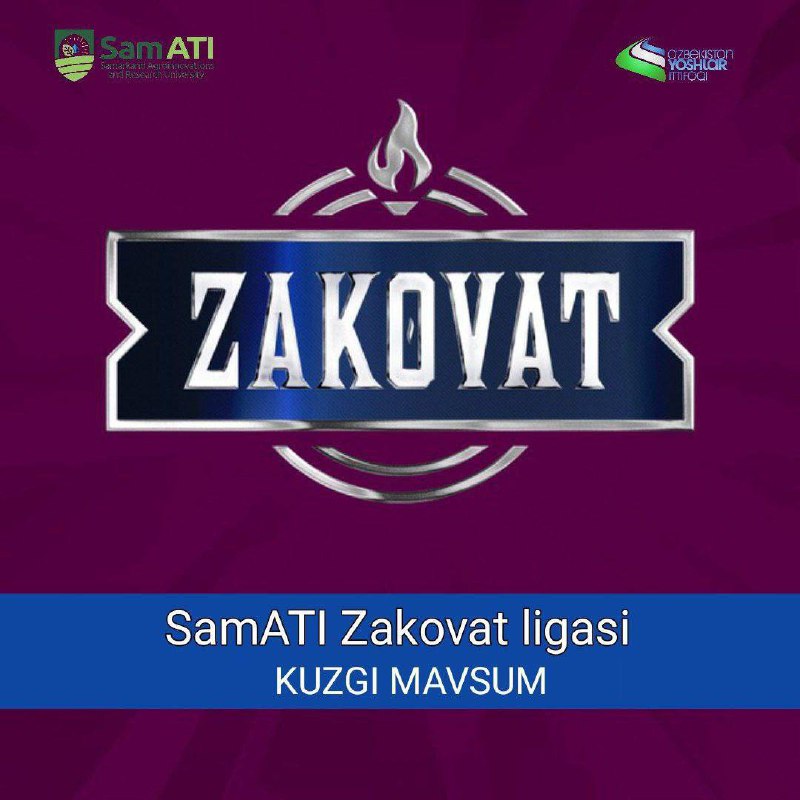 [**#diqqat**](?q=%23diqqat)[**#zakovat**](?q=%23zakovat) *****⚡️***SamATI Zakovat ligasi kuzgi mavsum …