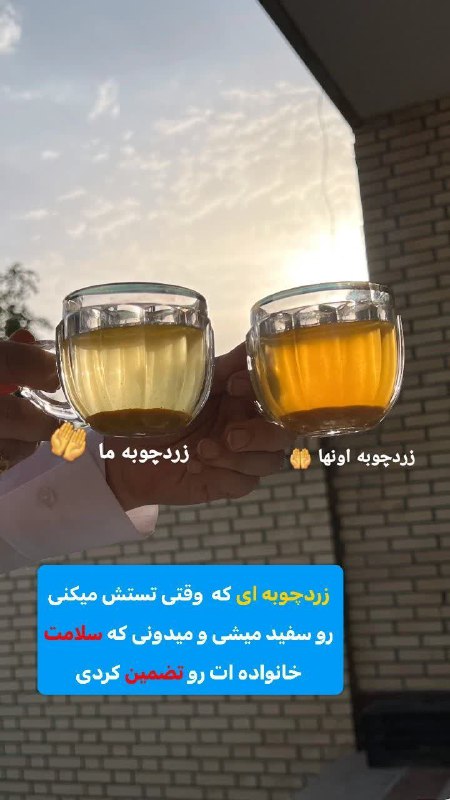 **زردچوبه ای که وقتی تستش میکنی …