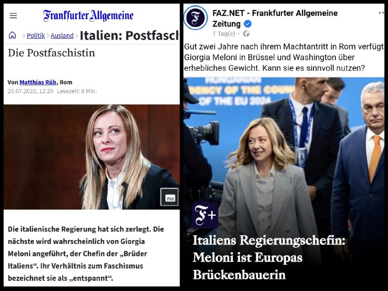 Damals versus heute