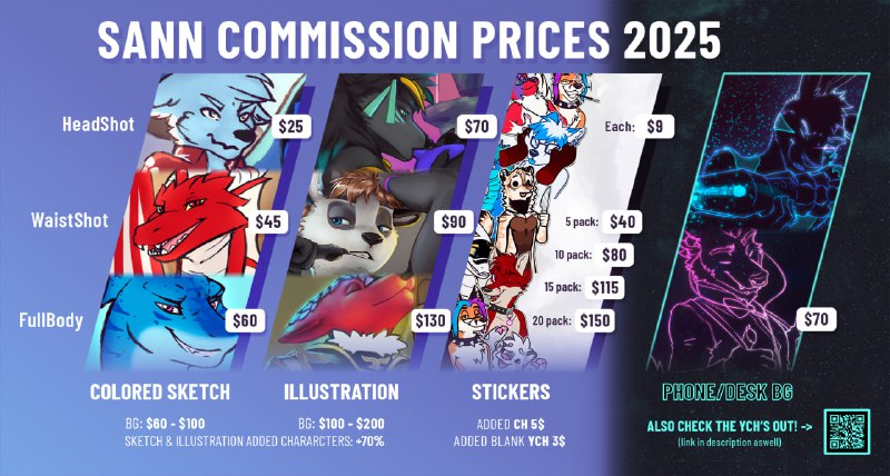 ***✍️*** **COMMISSION PRICES 2025**!