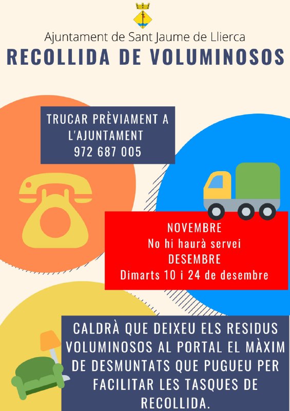 ***📢*** ATENCIÓ! RECOLLIDA DE VOLUMINOSOS ***📢***