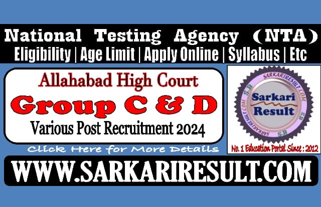 Allahabad High Court Group C &amp; …