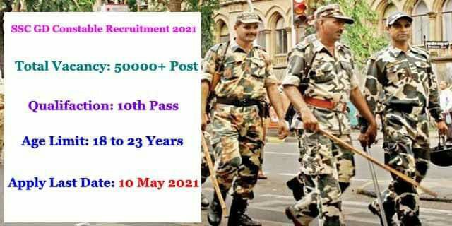 ***📮***SSC GD Constable Recruitment 2021