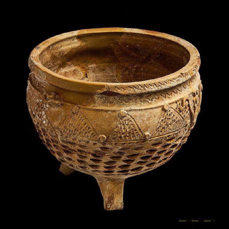 ***?***ظرف سفالی با نقش کنده از …