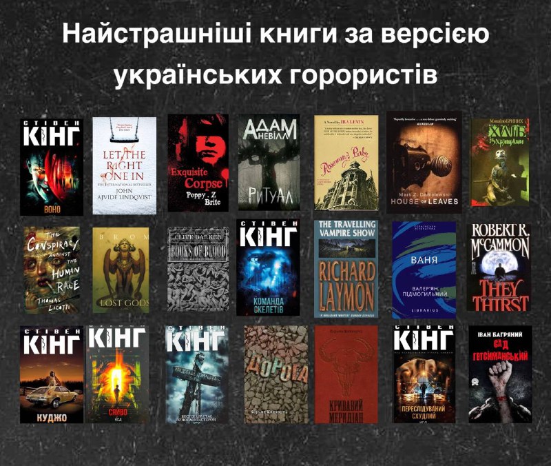 Прийшов час для добірки **найстрашніших книг …