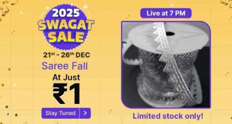 ***🔥***Shopsy ₹1 Sale @ 7 PM