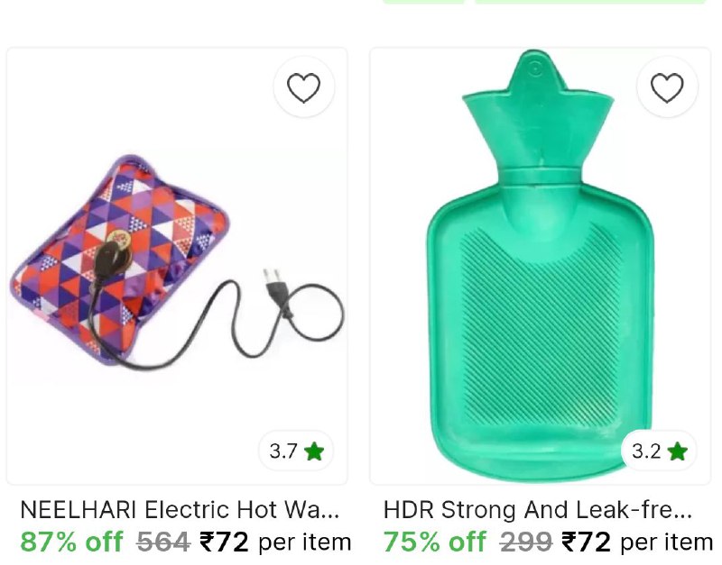 ***🔥*****Hot Water Bag from ₹72**