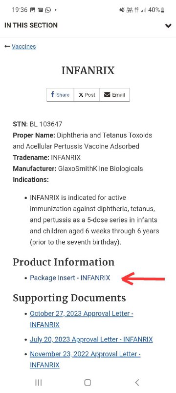 כשנכנסים לעמוד ה FDA המציג את …