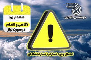 ***?***هشدار جوی سطح زرد هواشناسی مازندران …