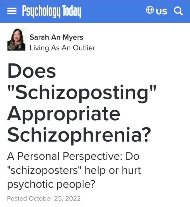 *schizopoasters are psychotic