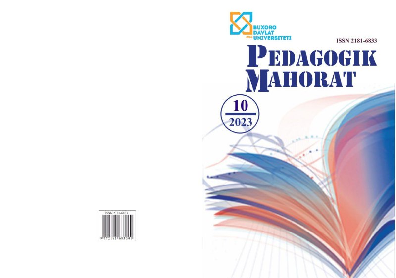 **OAK jurnali. PEDAGOGIK MAHORAT**ilmiy-nazariy va metodik …